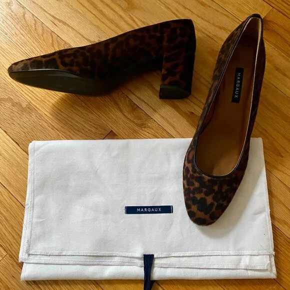 Margaux Leopard Print Heel Size 41 Narrow, Never Worn - Picture 3 of 4